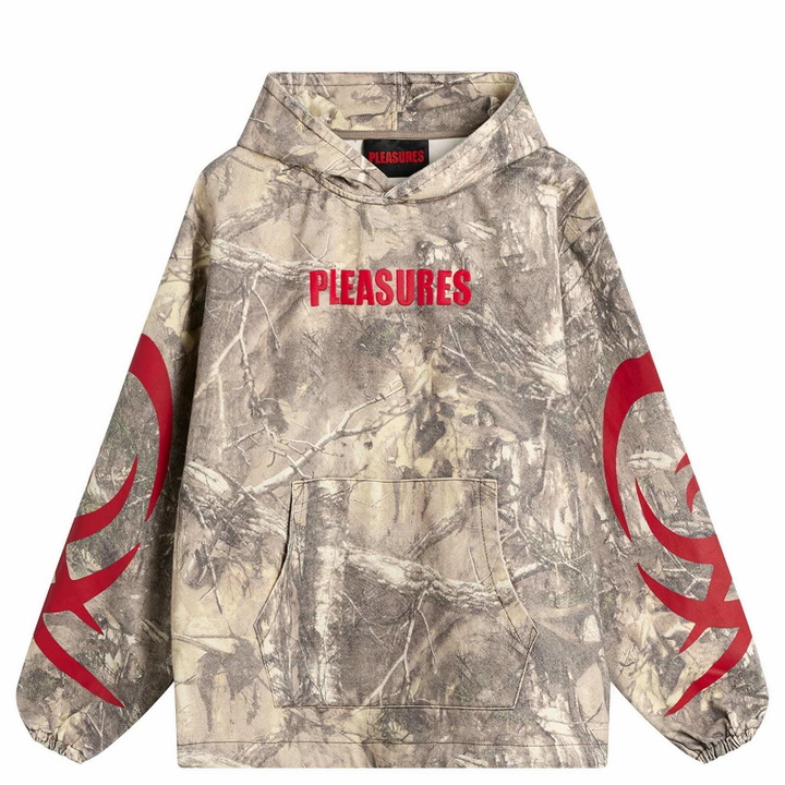 Photo: Pleasures Men's Hunt Canvas Hoodie in Camo