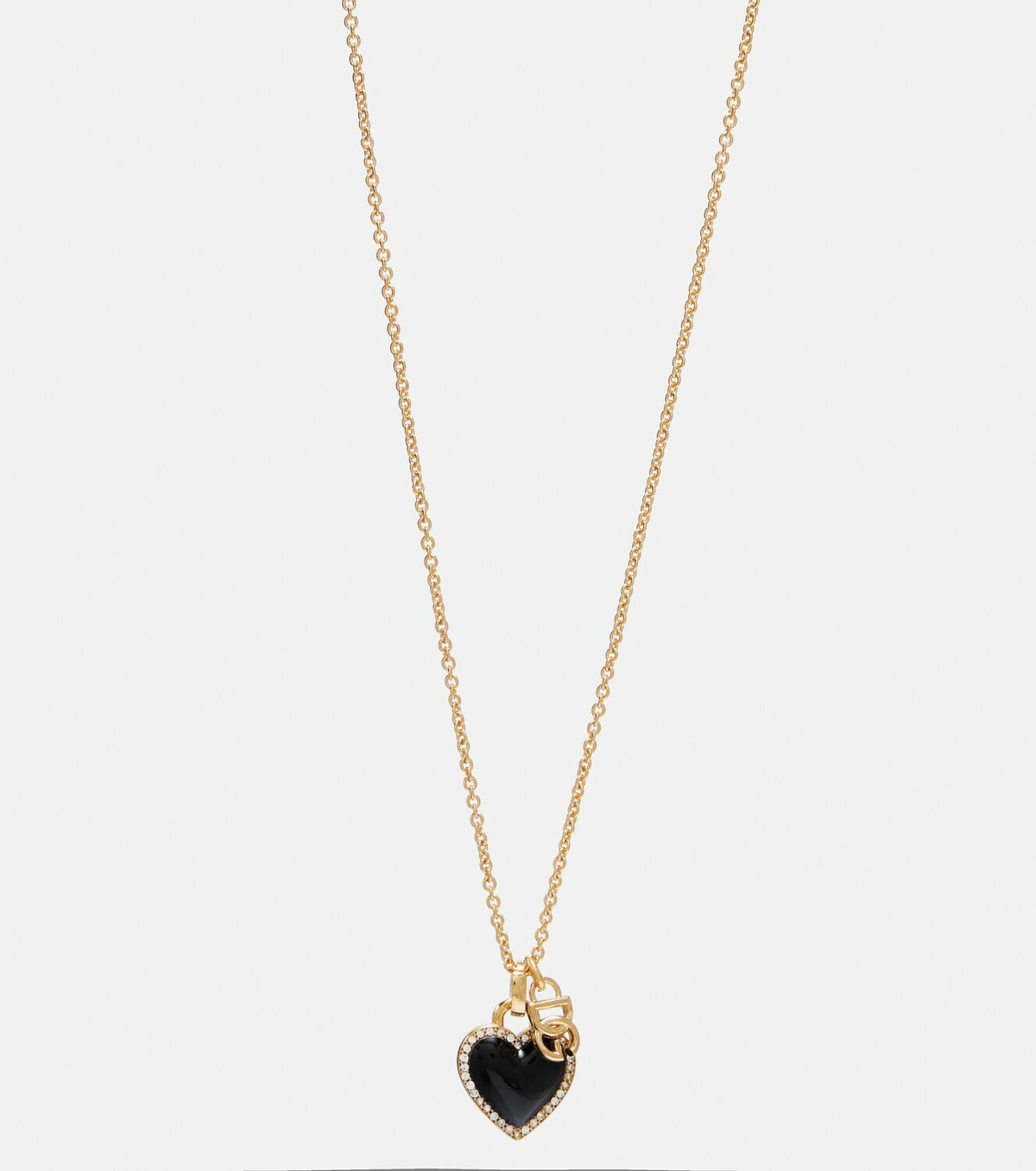 Dolce&Gabbana DG embellished pendant necklace