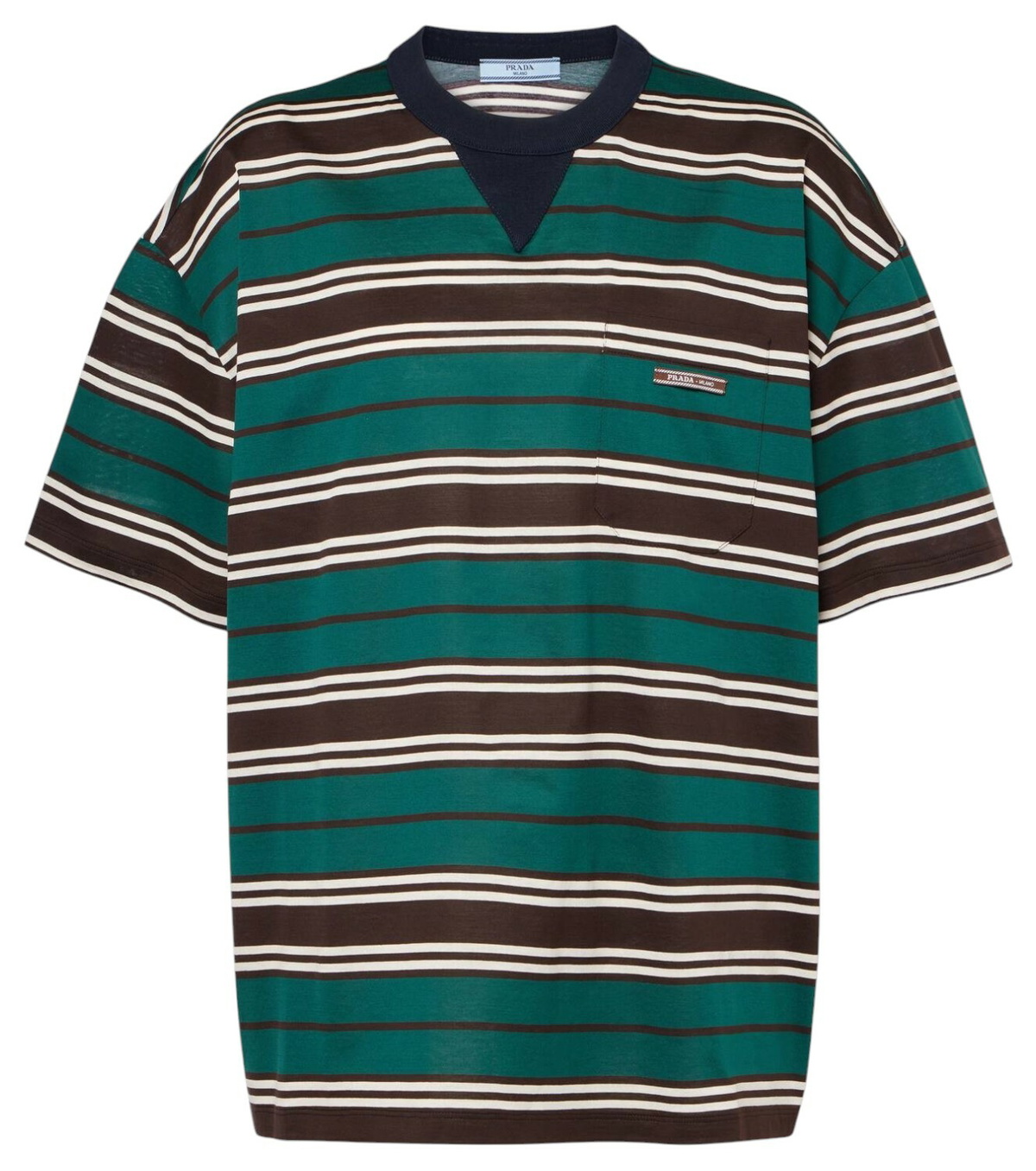 Tシャツ・カットソー Prada Khaki Lyocell Blend Oversize T-Shirt Prada Khaki Lyocell Blend Oversize T-shirt | italist, ALWAYS