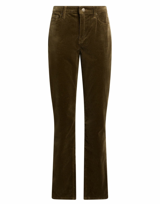 Photo: Lauren Ralph Lauren Stretch Corduroy Mid-rise Straight Pant Womens Pants Military in Green