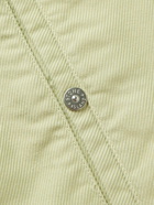 Stone Island Shadow Project - Logo-Appliquéd Garment-Dyed Padded Corduroy Overshirt - Neutrals