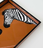 Jonathan Adler Zebra lacquer tray