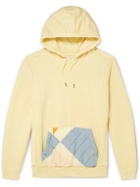 Carleen - Oversized Upcycled Patchwork Organic Cotton-Jersey Hoodie - Yellow