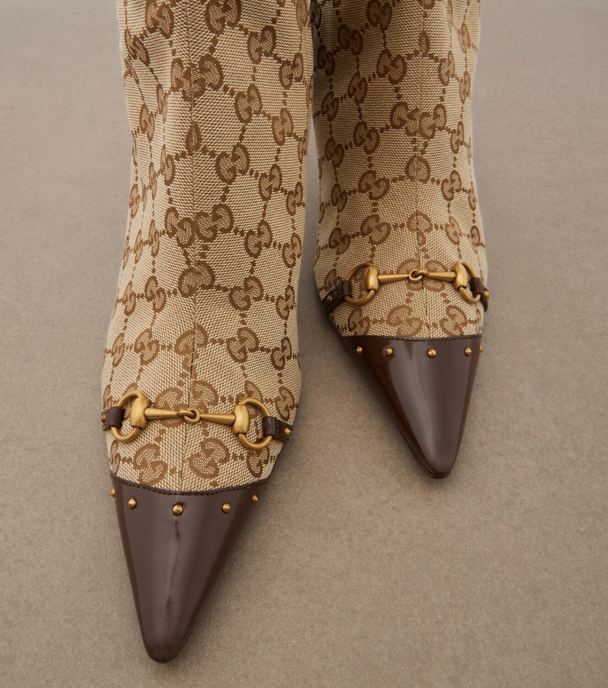 Gucci Savoy GG canvas knee-high boots