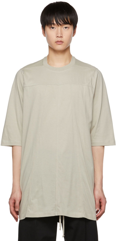 Photo: Rick Owens Beige Grid T-Shirt