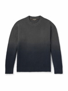 Loro Piana - Yugen Dégradé Ribbed Cashmere Sweater - Gray