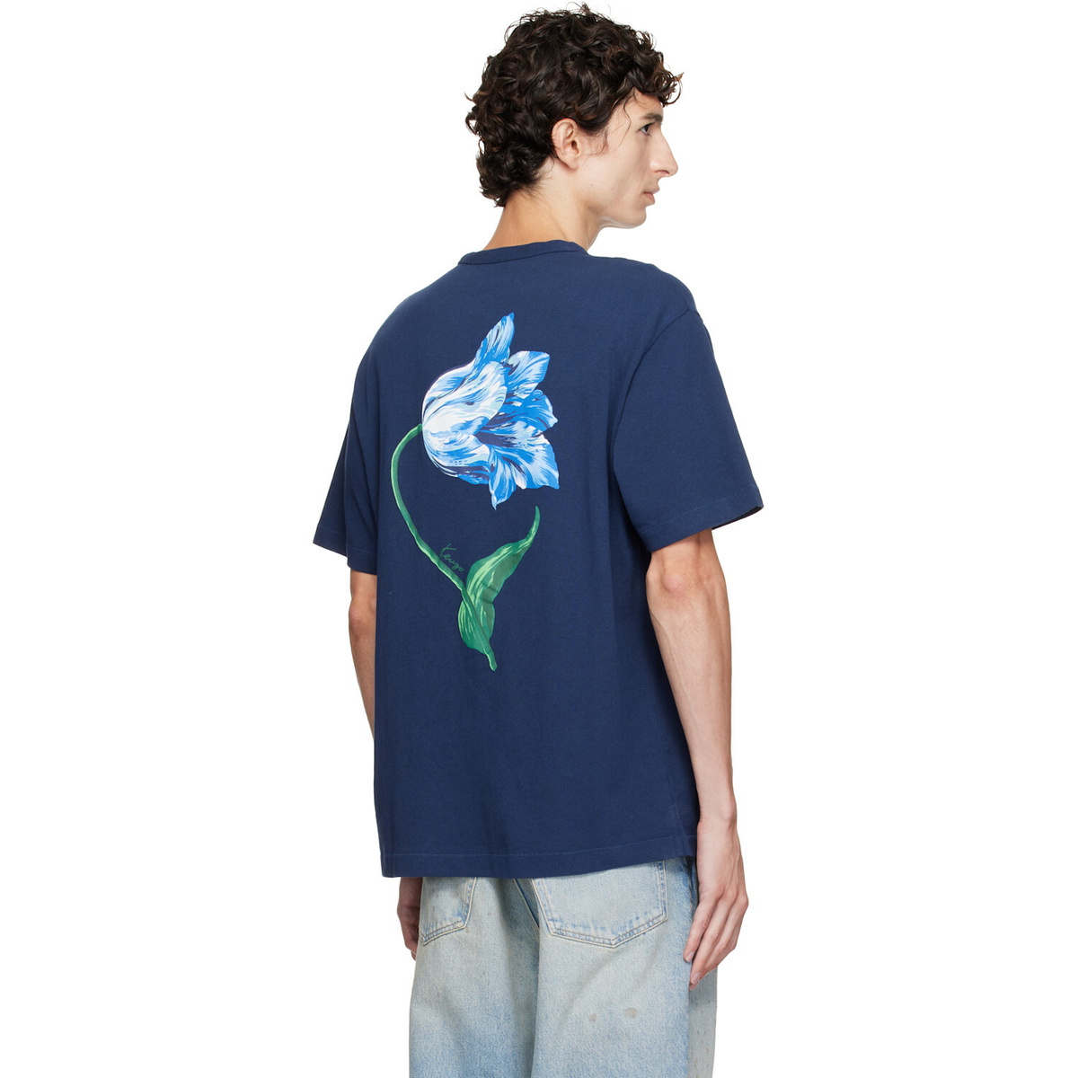 Kenzo Navy Kenzo Paris 'KENZO Tulip' T-shirt