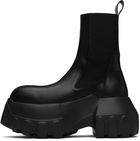 Rick Owens Black Beatle Mega Tractor Chelsea Boots