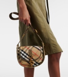 Burberry Clip Messenger Medium leather-trimmed shoulder bag