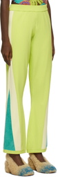 Marco Rambaldi Green Contrast Track Lounge Pants