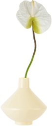 Los Objetos Decorativos Yellow Glass Vanilla Vase