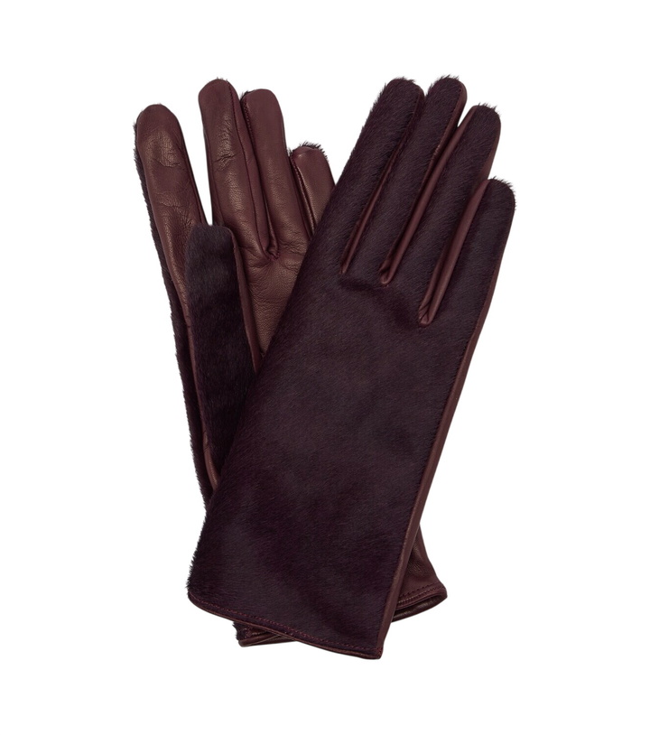 Photo: Nour Hammour Silk-lined calf hair and leather gloves