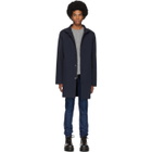 49Winters Navy One Layer Mac Coat
