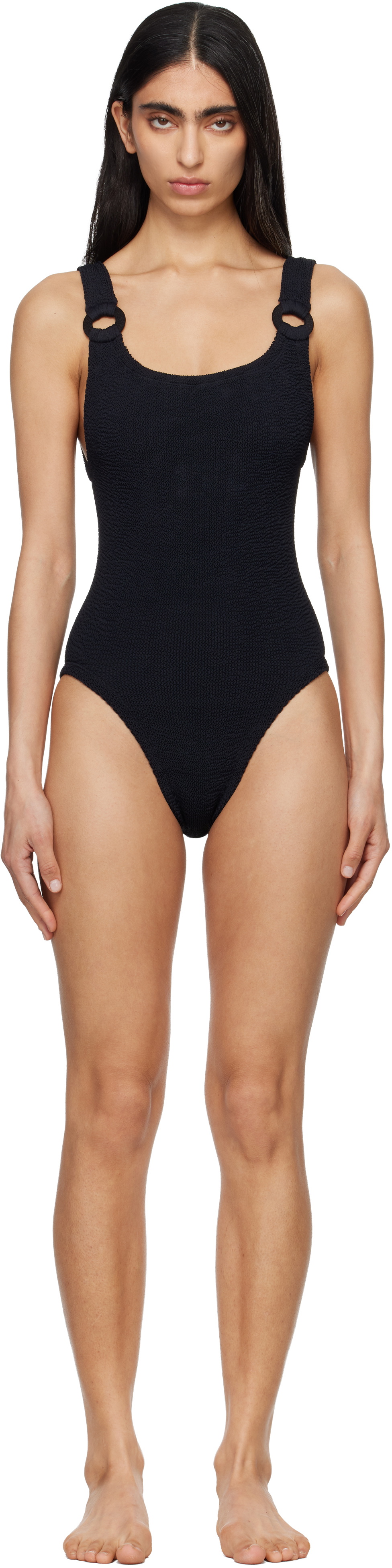 Hunza G Black Domino Swimsuit