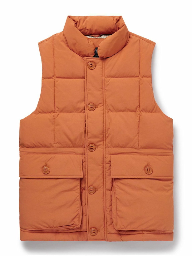 Photo: FrizmWORKS - Karakoram Quilted Nylon Down Gilet - Orange