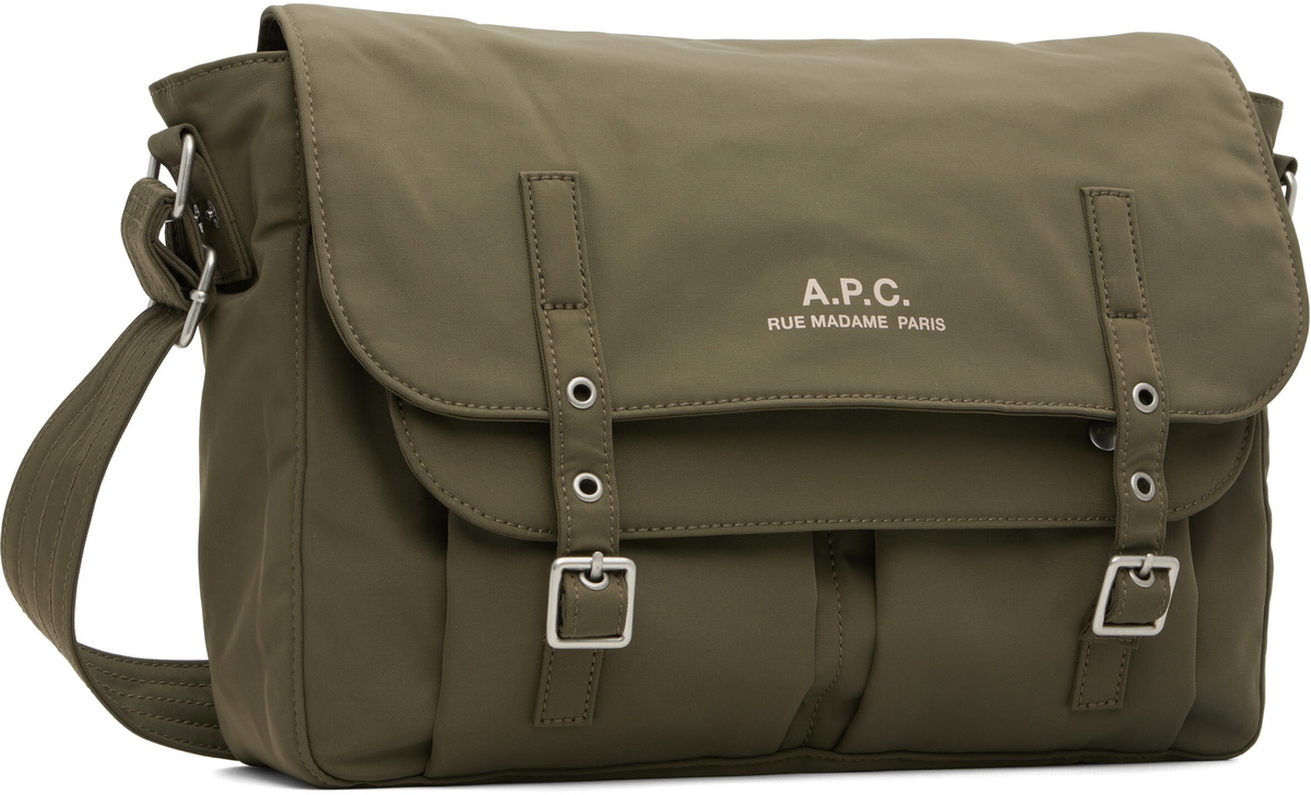 A.P.C. Khaki Archive Messenger Bag