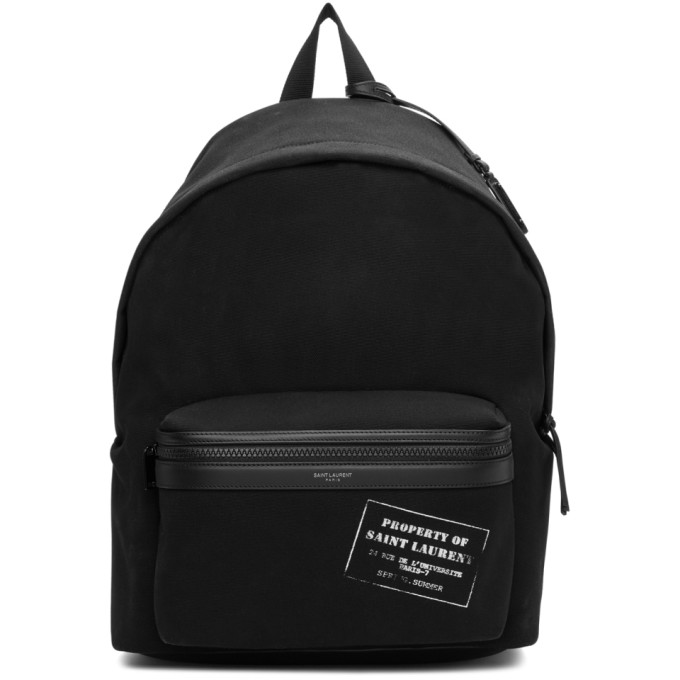 Saint laurent outlet backpack black