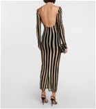 LaQuan Smith Striped gown