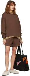 Bode SSENSE Exclusive Brown Pullover Sweatshirt