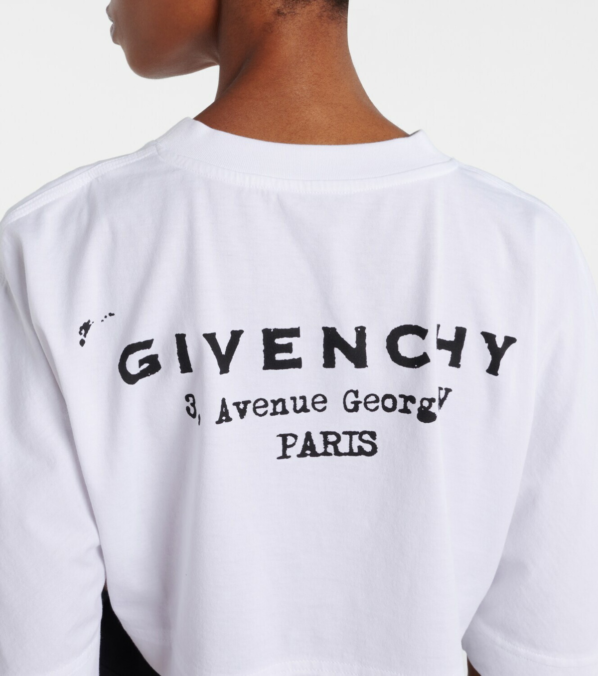 Givenchy Cropped logo cotton T-shirt