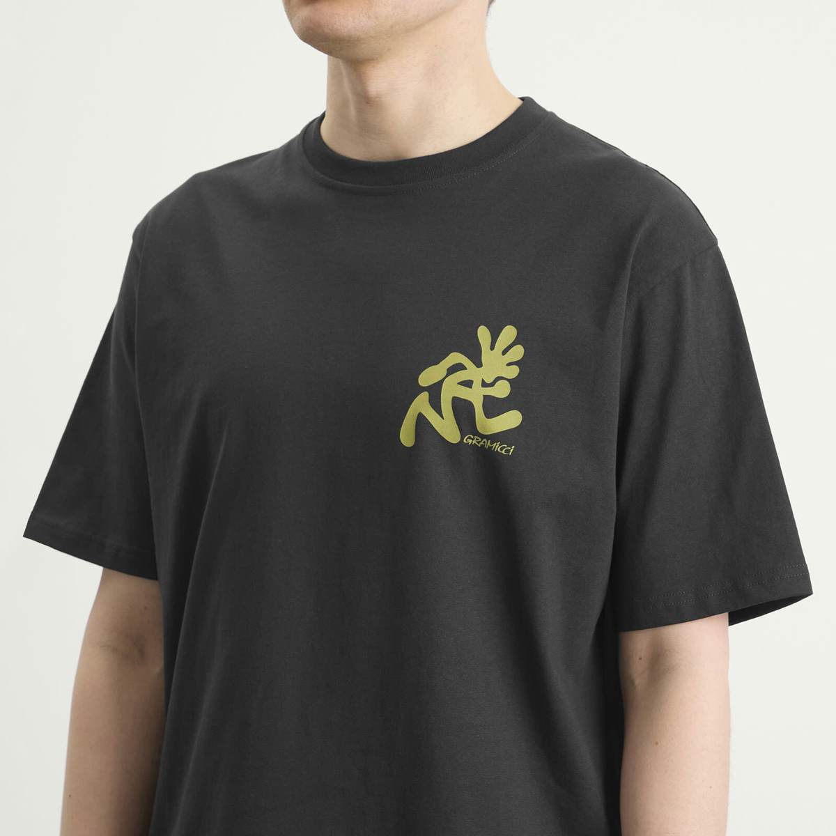 Gramicci Men's Running Man T-Shirt in Vintage Black