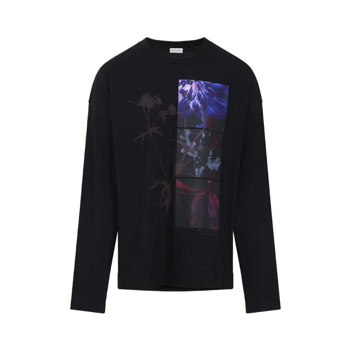 正規 DRIES VAN NOTEN Sheer Draped T-shirt Dries Van Noten Brown Sheer Draped T-shirt Dries Van Noten