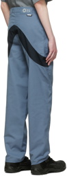 AFFXWRKS Blue Straight Fit Trousers