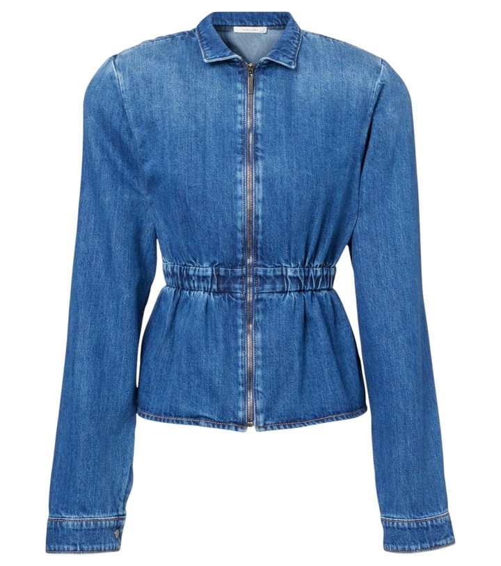 Photo: Nensi Dojaka Gathered denim jacket