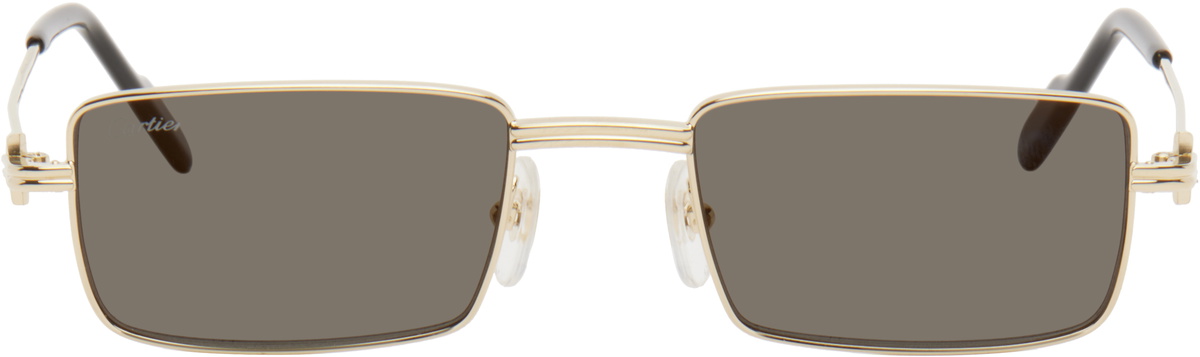 【Cartier】ゴールド 'Premiere de Cartier' サングラス CRESP00015 - Première de Cartier precious sunglasses
