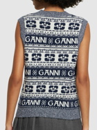 GANNI - Logo Wool Blend Vest