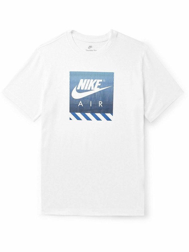 Photo: Nike - NSW Logo-Print Cotton-Jersey T-Shirt - White
