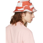 Band of Outsiders Red and White Hawaiian Bucket Hat