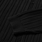 LMC Men's Oval Logo Knit Cardigan in Black