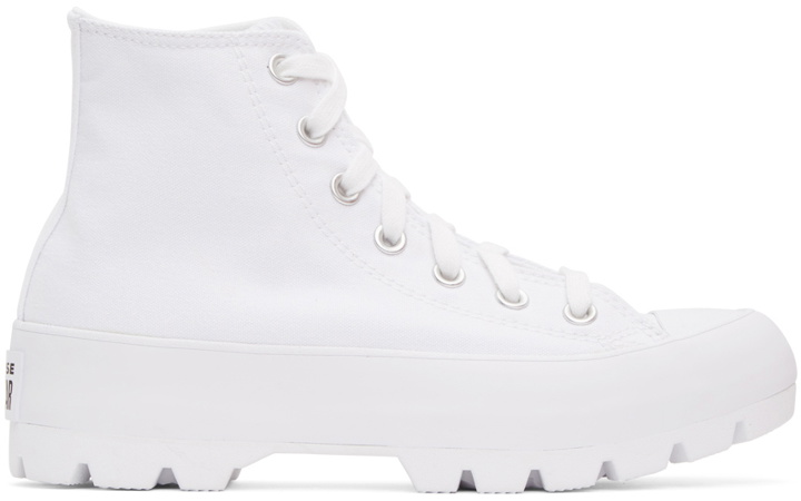 Photo: Converse White Chuck Taylor All Star Lugged High Sneakers