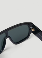 Versace - Logo Plaque Aviator Sunglasses in Black