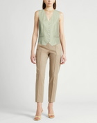 Peserico Womens Tailored Vest in Sage green