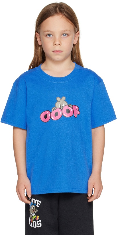 Photo: OOOF SSENSE Exclusive Kids Blue Peek T-Shirt