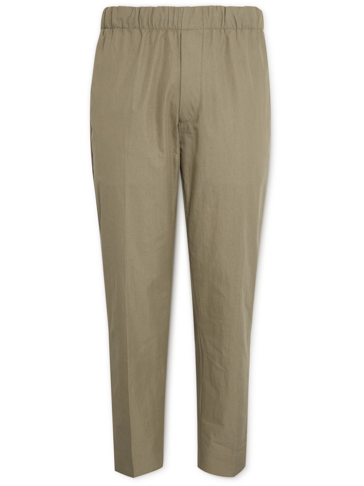 Club Monaco - Tapered Cropped Cotton-Blend Trousers - Neutrals Club Monaco