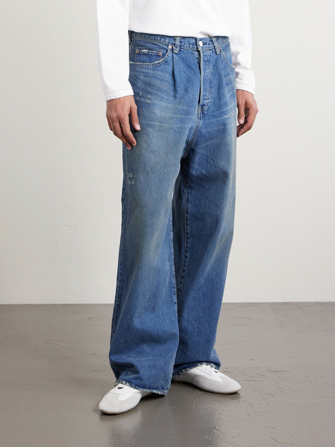 ssstein - Straight-Leg Distressed Jeans - Blue