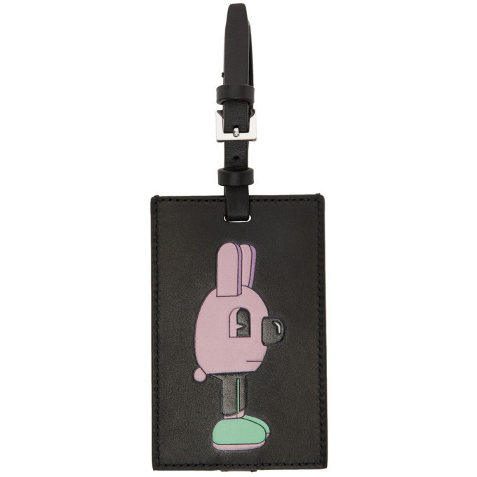 Photo: Boss Black and Purple Jeremyville Edition Bunny Boss Luggage Tag