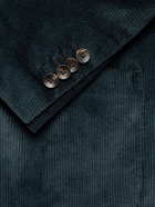 Lardini - Stretch-Cotton Corduroy Suit Jacket - Blue