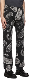 424 Black Paisley Jeans