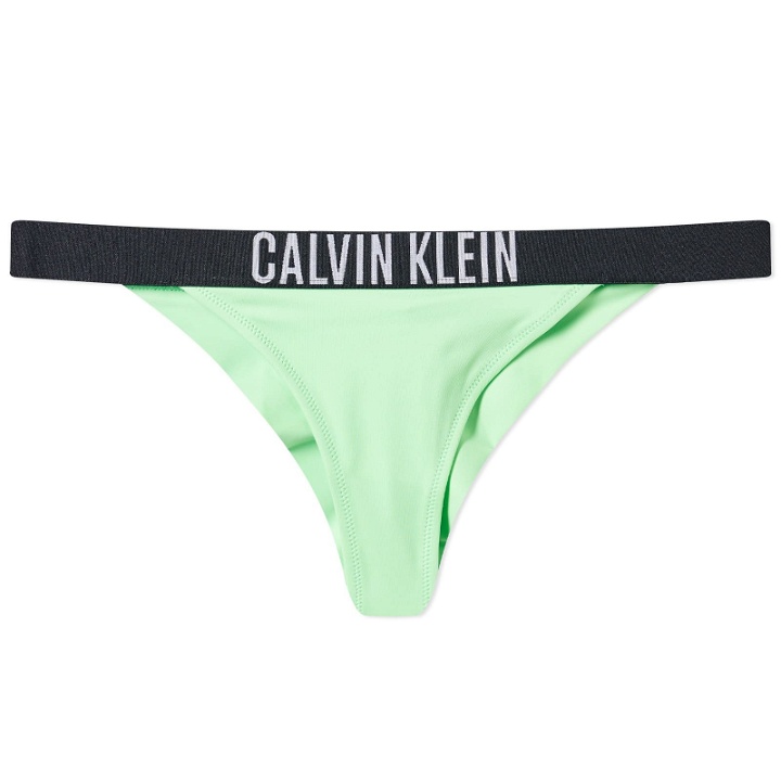 Photo: CK Swim Women's Brazilian Bikini Pant in Ultra Green