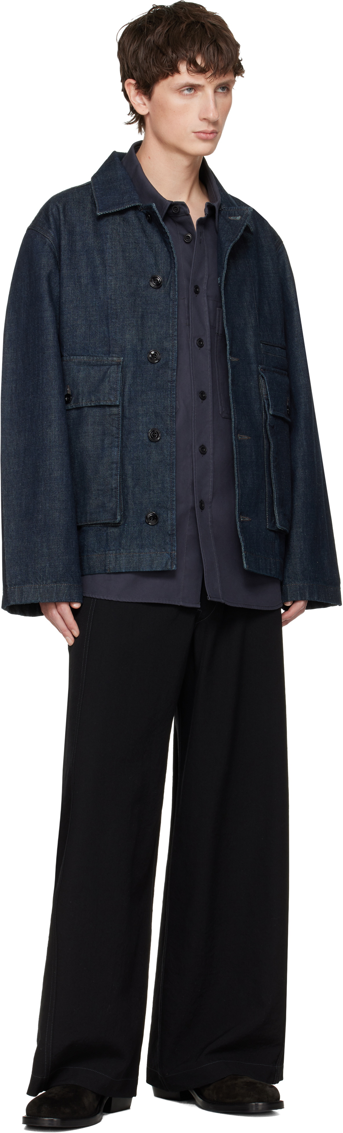 LEMAIRE Blue Boxy Denim Jacket