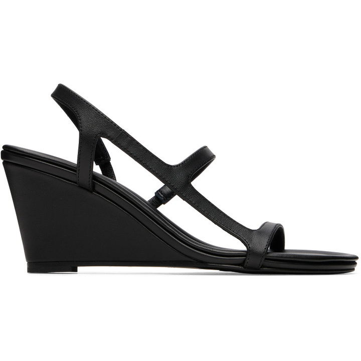 Photo: St. Agni Black High Wedge Heeled Sandals