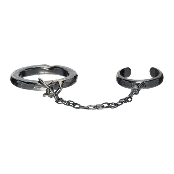 Photo: Chin Teo Silver Double Saile Linkage Ring