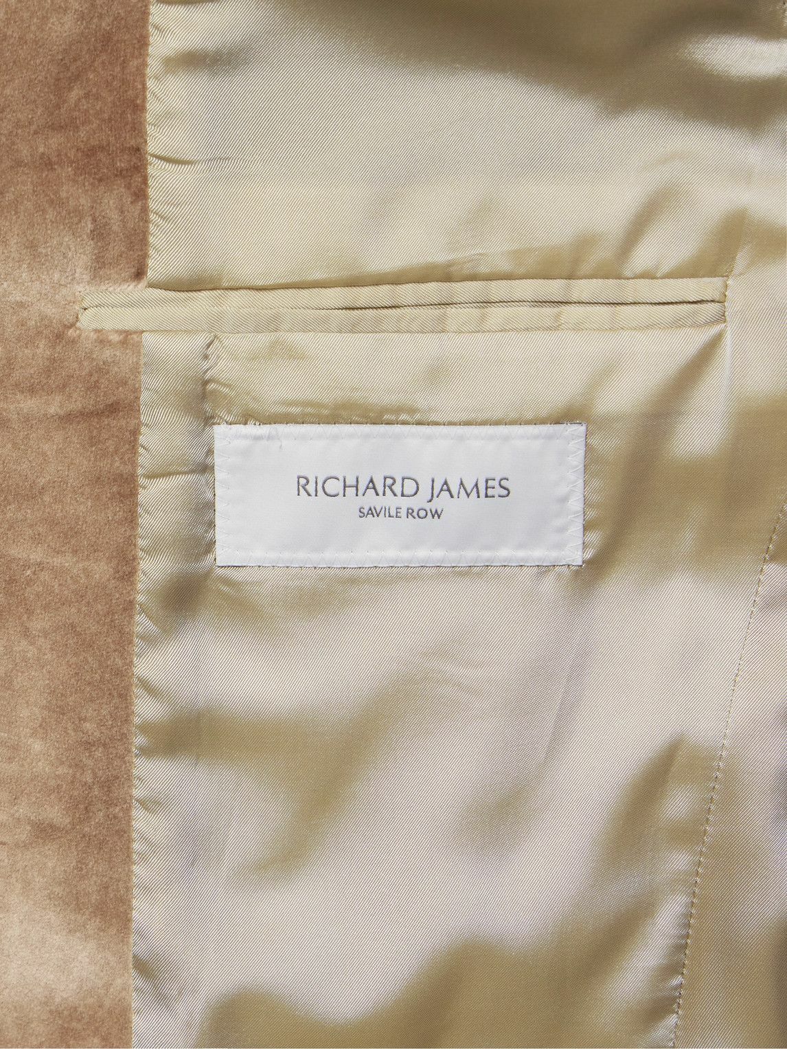 Richard James - Hyde Slim-Fit Cotton-Velvet Tuxedo Jacket - Brown