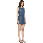 OUR LEGACY Blue Pliant Denim Minidress