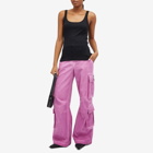 Dolce & Gabbana Women's Cargo Wide Leg Pants in Pink