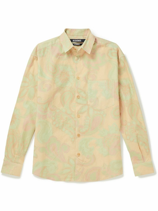 Photo: Jacquemus - Logo-Embroidered Paisley and Floral-Print Cotton Shirt - Pink